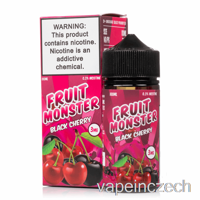 černá Třešeň - Ovocná Příšera - 100ml 6mg Vape Bez Nikotinu